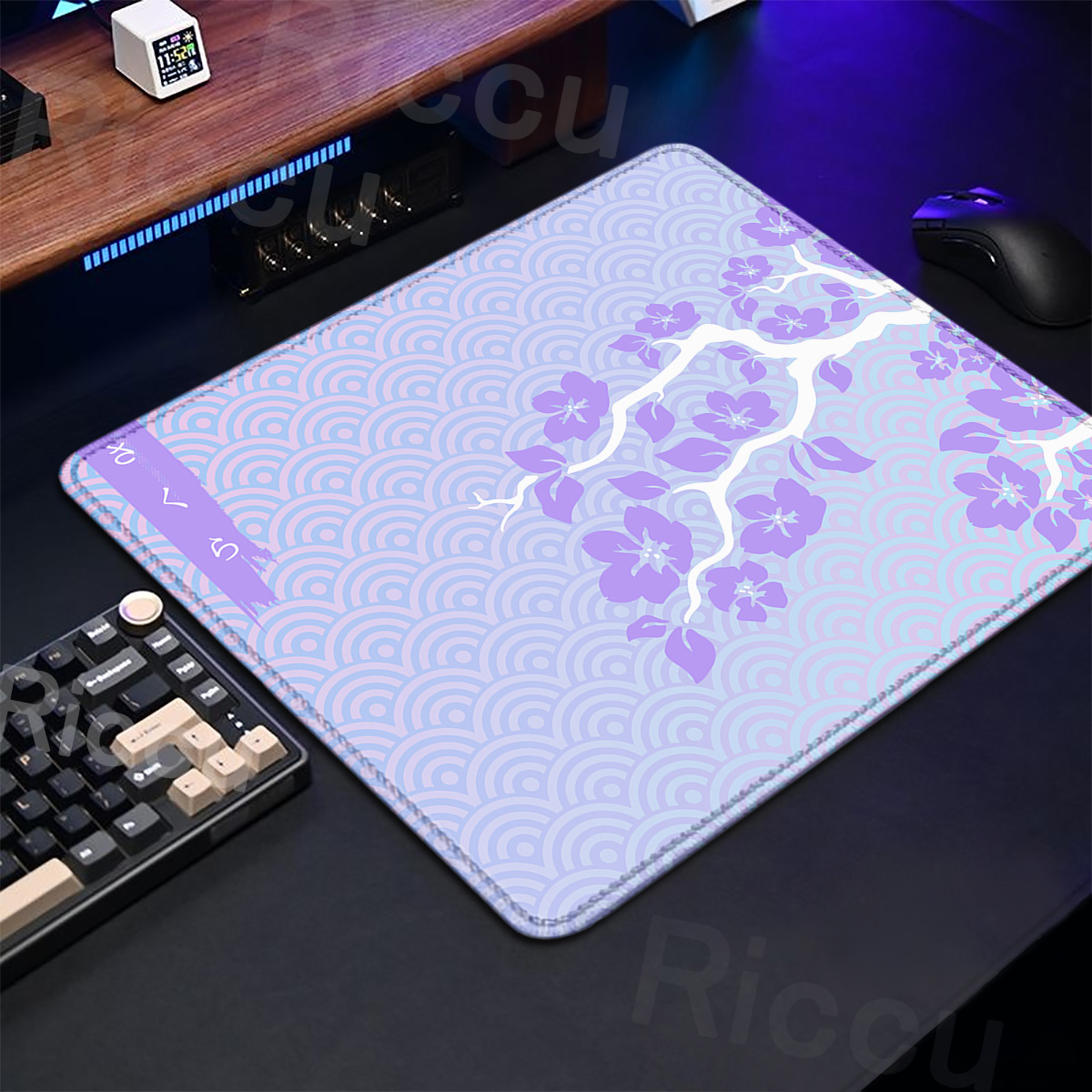 Gaming Keyboard Brand - Paarse Sakura Tafelpad Gaming Muizen Klein