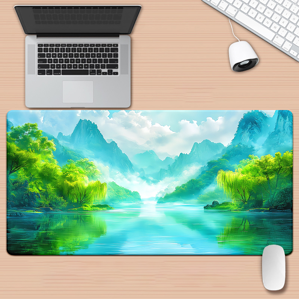 Gaming Keyboard Brand - Merk Japanse landschap HD bedrukte bureauonderlegger