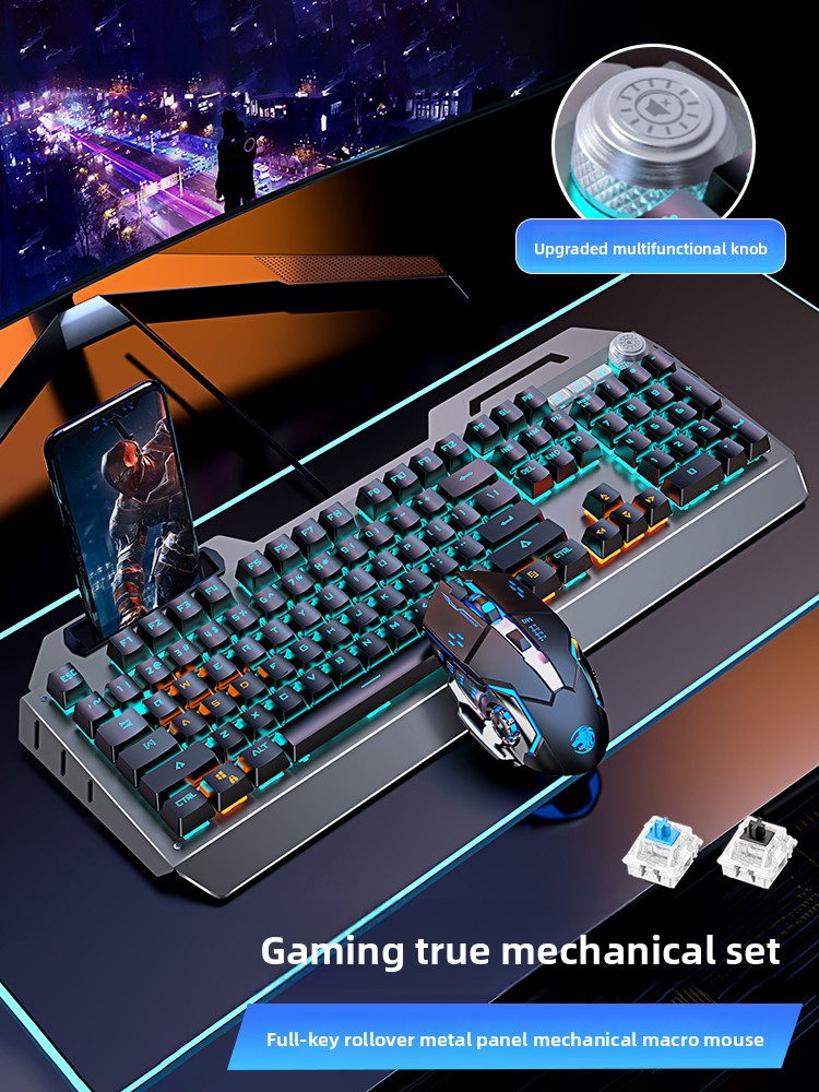 Gaming Keyboard And Mouse Set - EWEADN TK900 mechanisch toetsenbord en muis