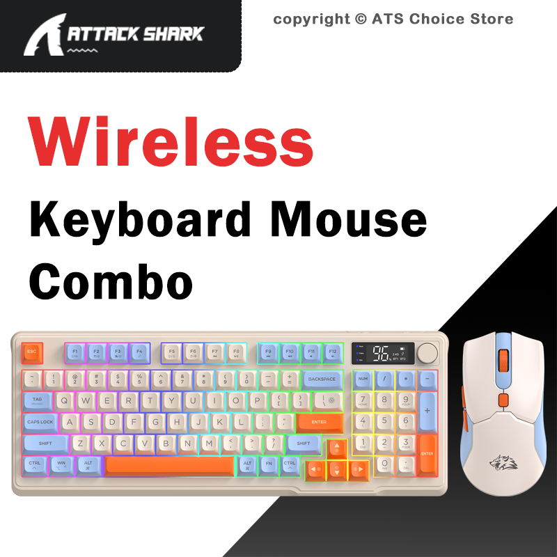 Gaming Keyboard And Mouse Set - FREEWOLF T96 Draadloos Toetsenbord-Muis Combo, 96-toetsen