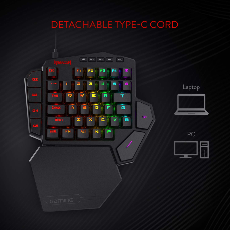 Redragon K585 DITI RGB mechani - Gaming Keyboard Half recensie en prijs