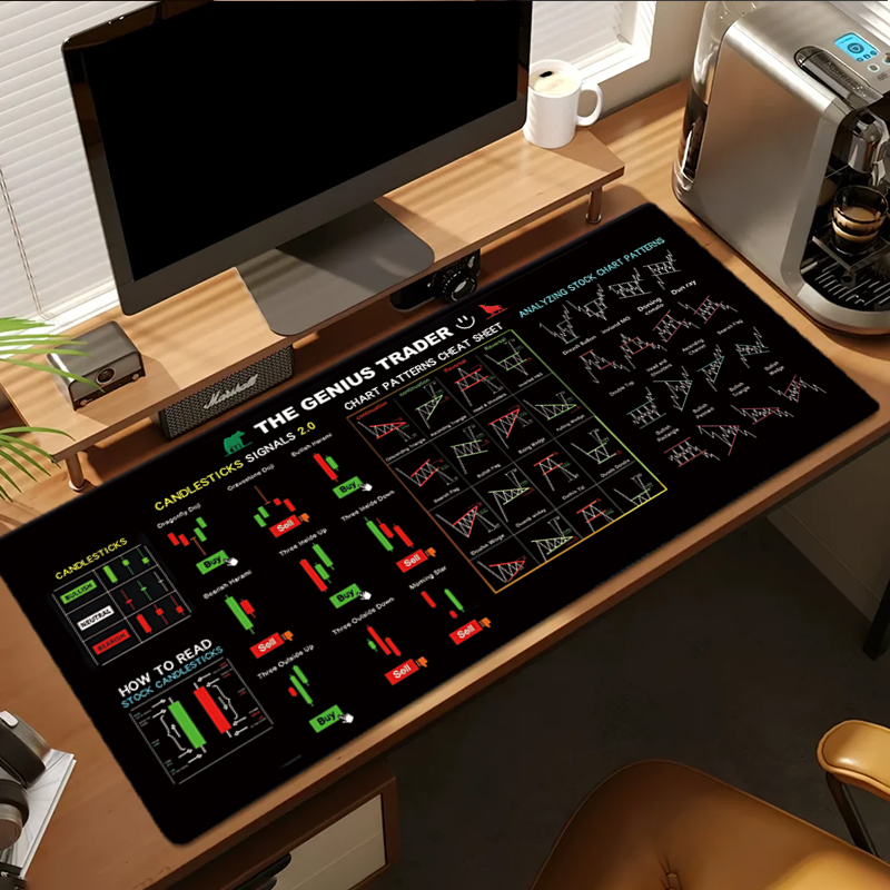 EXCO Stock Market Trader leder - Gaming Keyboard And Mouse Pad recensie en prijs