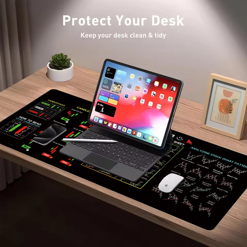 EXCO Stock Market Trader leder - Gaming Keyboard And Mouse Pad recensie en prijs