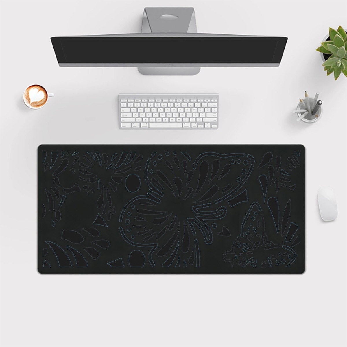 Merk Floral Black Iron Art Bur - Gaming Keyboard Brand recensie en prijs