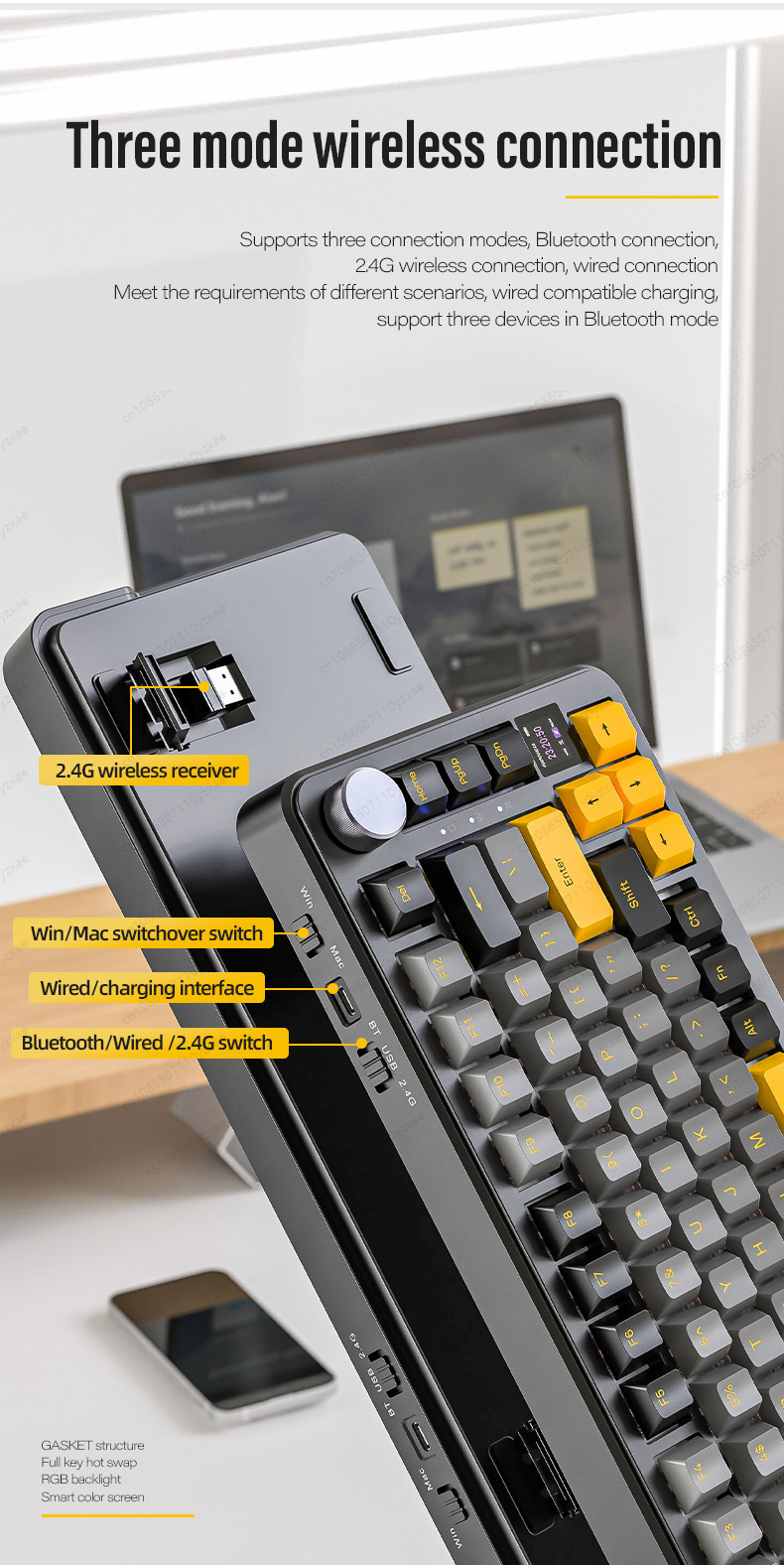 2024 Nieuwe AL66 Mechanisch To - Gaming Keyboard Hot Swappable recensie en prijs