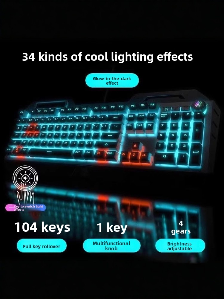 EWEADN TK900 mechanisch toetse - Gaming Keyboard And Mouse Set recensie en prijs