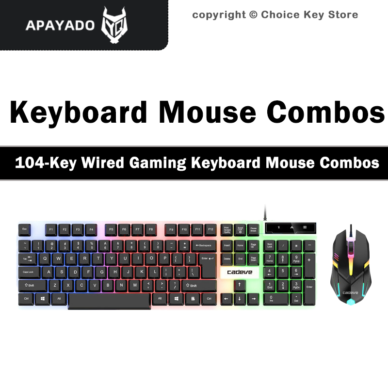 APAYADO LDK9122 Bedraad Gaming - Gaming Keyboard And Mouse Set recensie en prijs