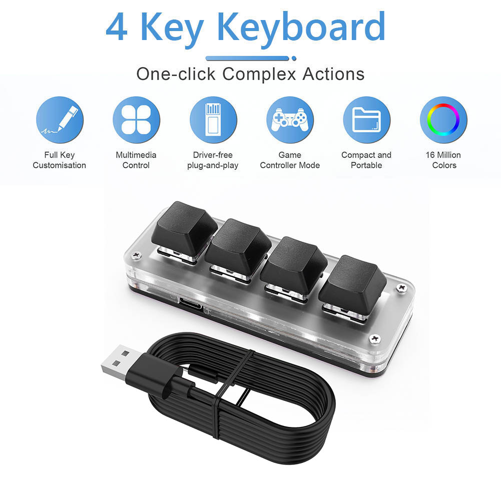 3-toetsen 1-knop/4-toetsen pro - Gaming Keyboard 1 Hand recensie en prijs