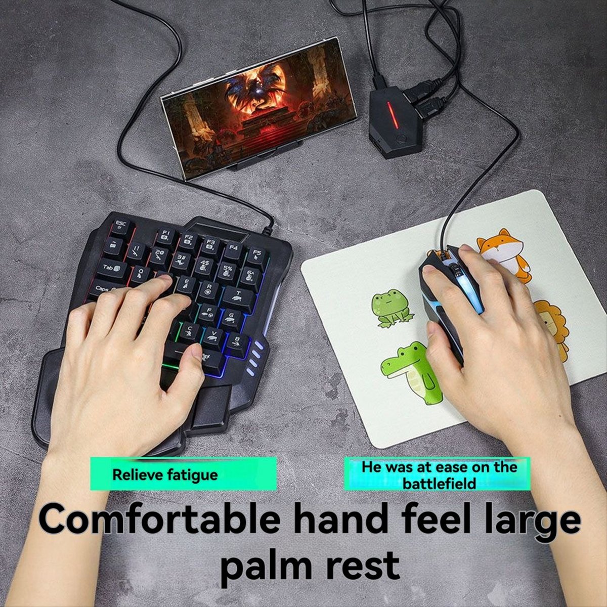 Goedkope 35-toetsen ergonomisc - Gaming Keyboard 1 Hand recensie en prijs